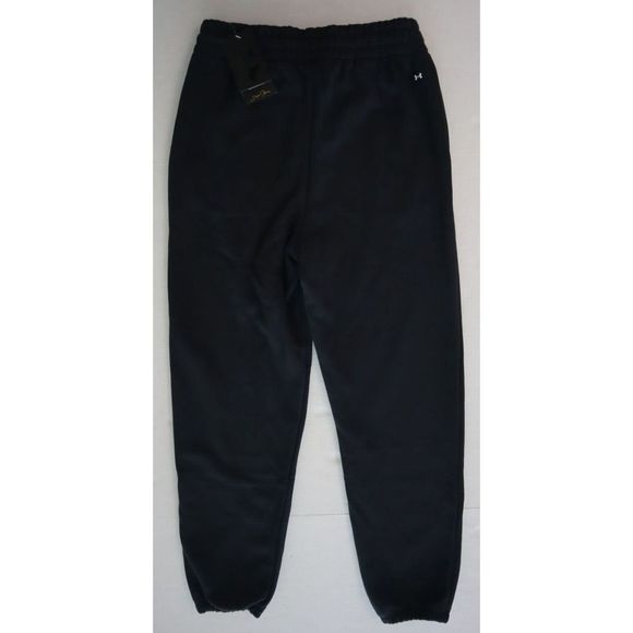 Under Armour Women's Sz S Black Project Rock Heavyweight Terry Jogger Pants $90 - Picture 2 of 13